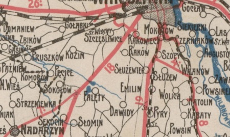 Siodemka na mapie z 1913